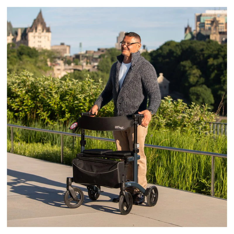 Triumph Escape HD rollator – in use outdoors