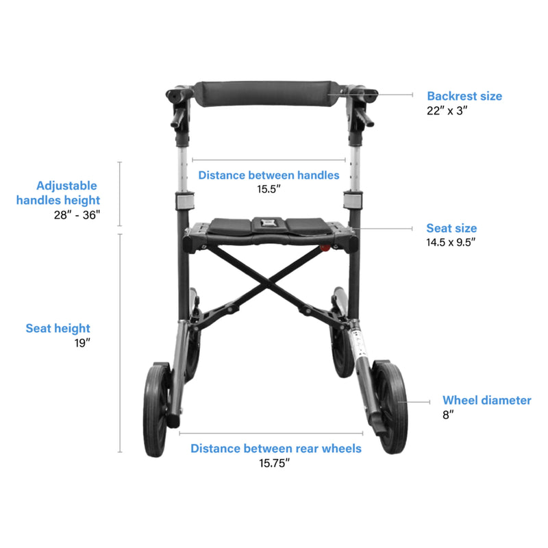 Triumph Escape Petite rollator – view 7
