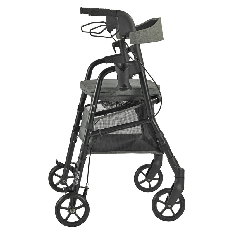 Triumph Essentials rollator with basket – side profile