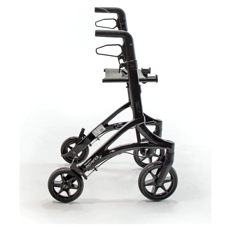 Triumph Maverick carbon fibre rollator – front view