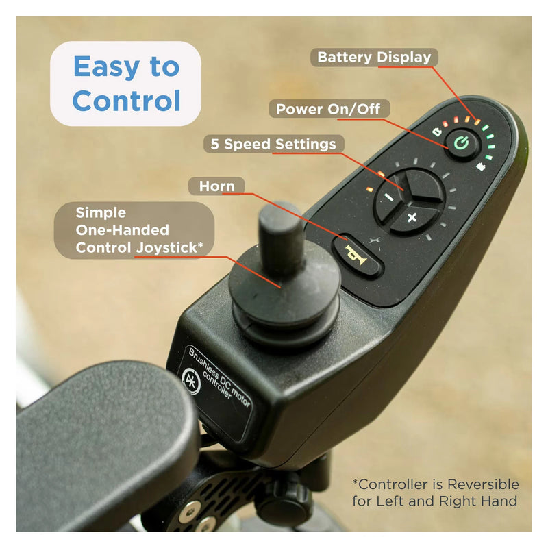 Journey Zoomer power chair – joystick control panel